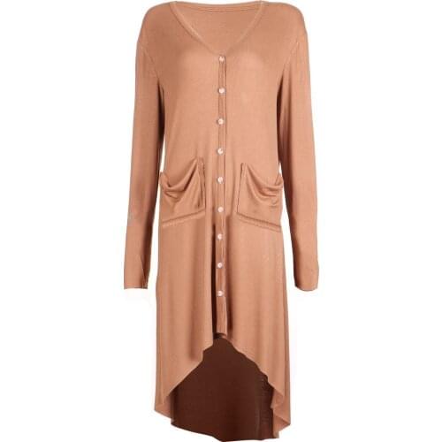 Knitted Jacket Cardigan Long-sleeved Women Coat for Gifts New single-breasted cardigan autumn and winter new long-sleeved button