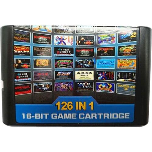 10PCS a lot For Sega Mega Drive 126 in 1 Game card/Cartridge 16 bit MD Game Card For Sega Genesis