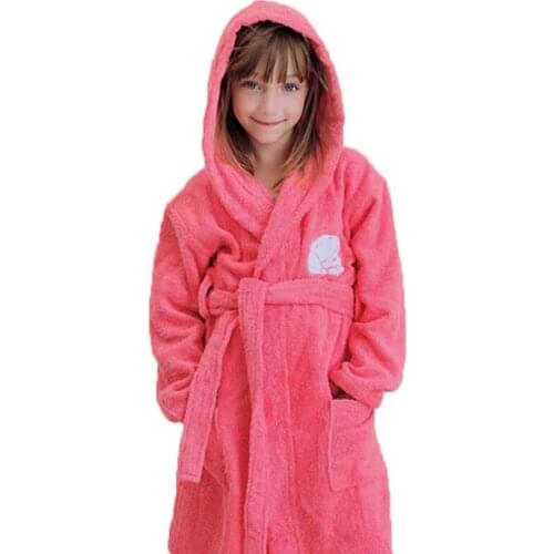 Baby Bath Robe Kids Bathrobes for Boys Girls Pyjamas towel fleece Hooded Bebe Beach Sleepwear Children Clothes winter summer