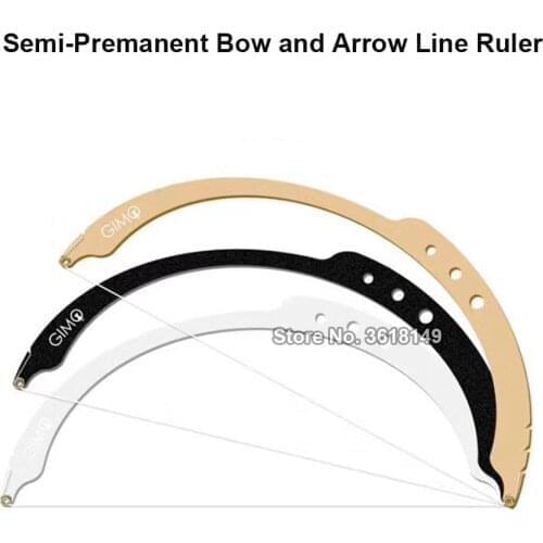 New Arrival Semi-Permanent Bow Arrow Line Ruler with 15pcs Bow Line and Dyeing Line/Sponge Measuring Marker Ruler for Eyebrow