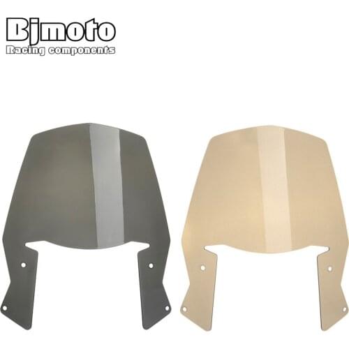 Dirt Bike Windshield For DUKE 690 2012-2016 Motorcycle Windscreen Upper Headlight Top Mount Cover Panel Fairing Screen