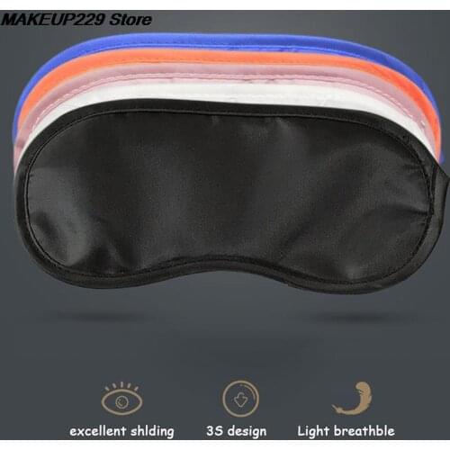 NEW 1Pc Natural Sleeping Eye Mask Eye Shade Cover Shade Eye Patch Women Men Soft Portable Blindfold Travel Eye Patch