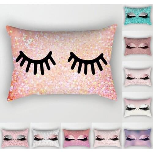 30x50cm Fashion Eyelash Print Cushion Decorative Throw pillows Cushion Cover Cushions Home Decor Sofa Living Room Pillow Cases