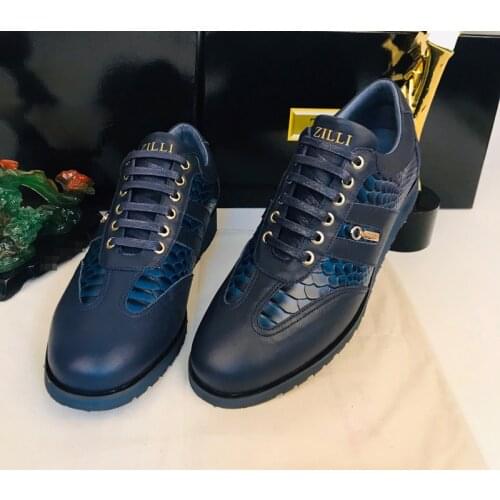 BILLIONAIRE Shoes Cowhide leather 2021 arrival fashion Business quality Men‘s Casual high quality free shipping