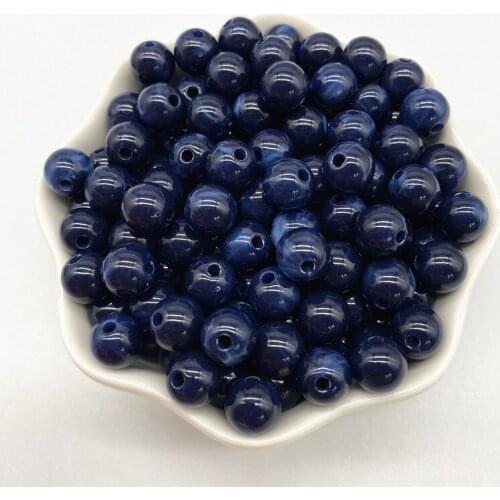 New 8mm --14mm Acrylic Beads Imitation Pearl Beads Scattered Beads DIY Handmade Earrings Bracelet Accessories Materials #16