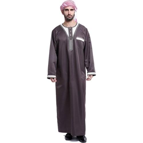 Pakistan Kurta Hijab Dress Muslim Adult Arabic Abaya Button Jubah Caftan Islamic Hombre Clothing Men Saudi Arabia Thobes Vestido