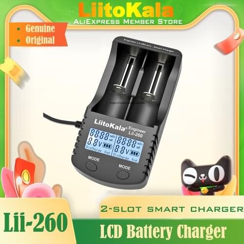 Genuine/Original Liitokala lii-260 LCD 3.7V 18650 lithium battery Smart charger/18500/16340/18350/14500/10440/17500 26650