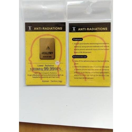 Realy work anti radiation shiny sticker and 24K-gold anti radiation sticker3G | 4G | 5G EMR-F-P Protection 60pcs/lot