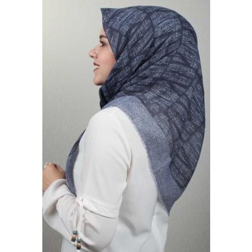 JAWEL PATTERNED LINEN FLAMLI SCARF-DESEN-38-RENK-17