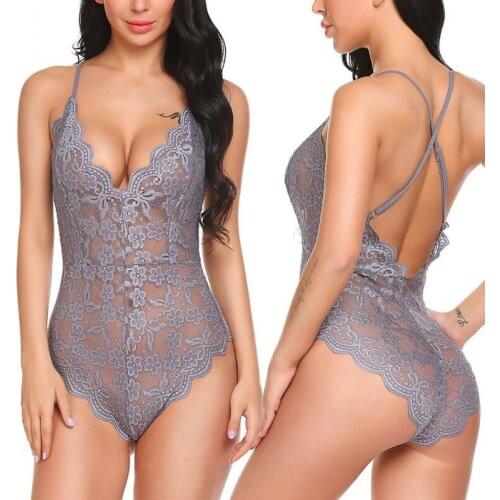 Porno Lingerie Teddy Erotic Black Blue Underwear Lace Babydoll For Woman Sex Lenceria Sexi Costumes Exotic Apparel Sleepwear