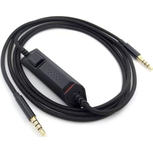 Logitech G633 G933 replacement gaming audio cable, microphone control cable for PS4 Intel Alpha Cloud