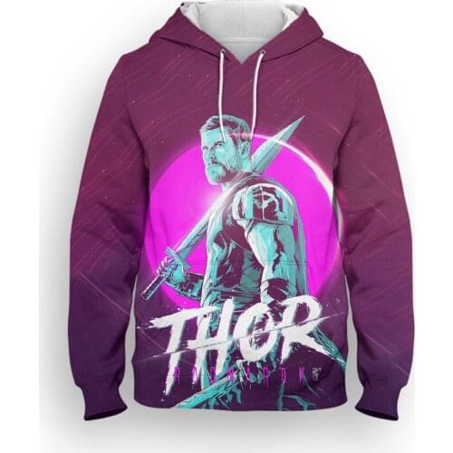 Marvel Thor Hoodies Mens clothes 3D Print New Casual Women Hooded Sweatshirt Autumn Harajuku Boy Girl Children Oversized hoodie