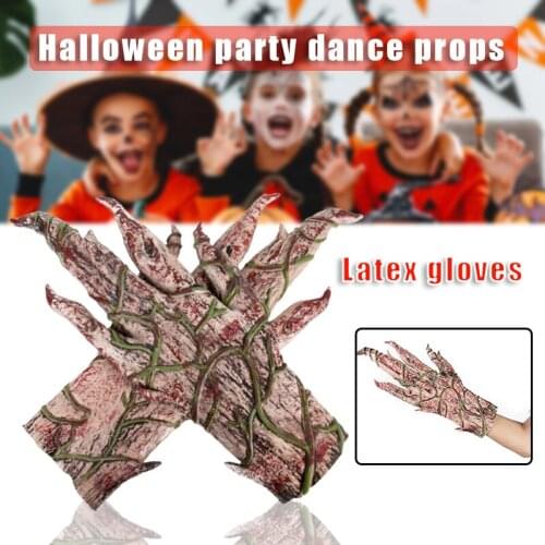 Horror Dryad Gloves Halloween Cosplay Costume Props Creative Party Supplies for Masquerade Carnival Party XIN-Shipping
