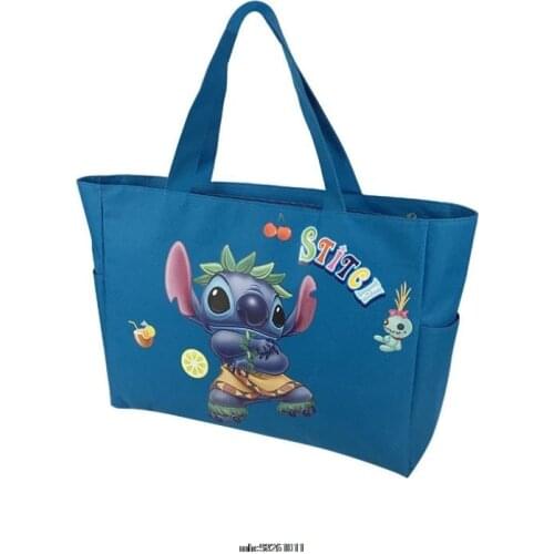 Stitch Handbag Womens Stitch Designer Bag Jacquard Printing Female Girls Shopper Canvas Tote Shoulder Bag