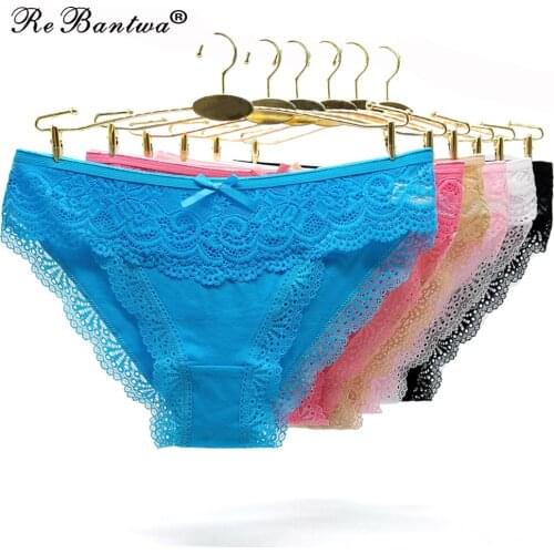 10pcs/set Women Lace Panties Seamless Panty Breathable Briefs For Ladies Cotton Crotch Lingerie Transparent Underwear Intimates