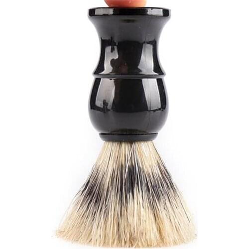 1PC Soft Boar Bristle Hair Mens Shaving Brush Barber Salon Men Facial Beard Cleaning Appliance Shave Tool Razor Brush 30
