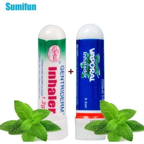2Pcs 2Types of Thailand Nasal Inhaler Cool Mint Cream 100% Original Nasal Essential Oils Rhinitis Nose Cold Herbal Ointment