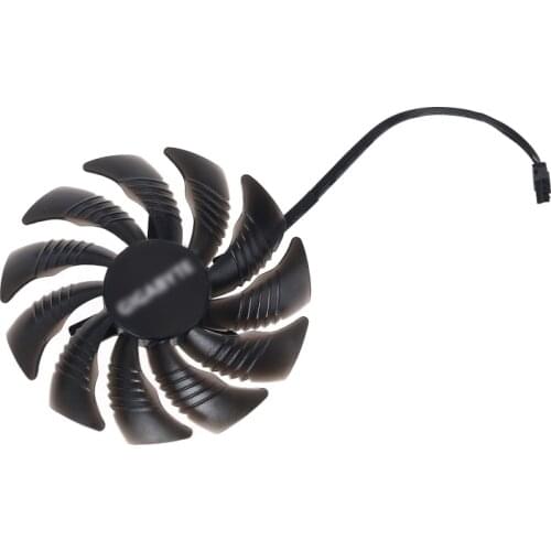 4Pin Graphics Card Cooling Fan PLD09210S12HH T129215SU GTX1060/1080/1070 GPU Cooler Replacement Fan for Gigabyte GTX1080 Mini IT