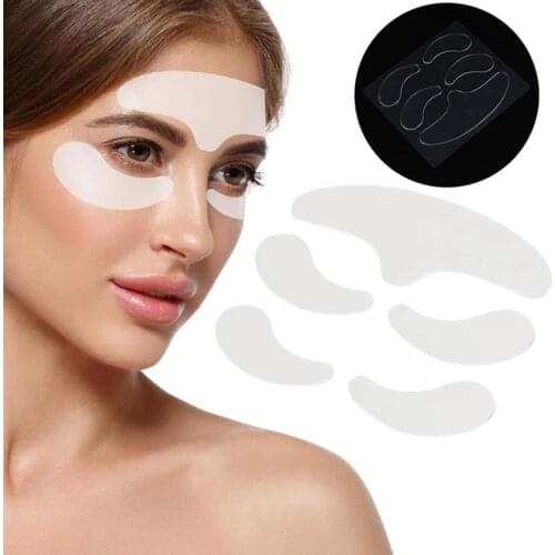 5pcs Reusable Anti Wrinkle Silicone Patches Skin Lifting Tool Face Forehead Neck Eye Anti Wrinkle Aging Care Sticker Pad Patch