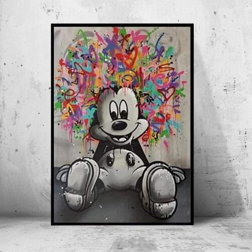 Disney 5D Diamond Mosaic Diy Diamond Painting Cross Stitch Kits Diamond Embroidery Full Drill Home Decor Mickey Mouse Graffiti
