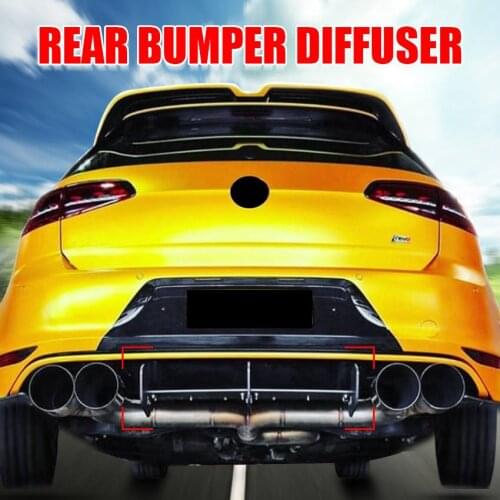 Car Rear Bumper Diffuser Spoiler Lip Rear Bumper Protector Rear Side Splitters Lip For Volkswagen Golf MK7 MK7.5 GTI/ R