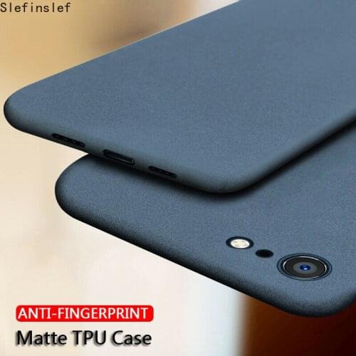 Ultra-Thin Sandstone Matte Back Soft TPU Scrub Cover For iPhone 11 12 Pro MAX SE 2020 6 S 7 8 10 X XR XS Max Plus Phone Case