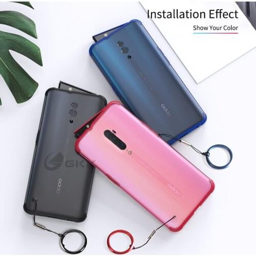 GKK Luxury Original Case for OPPO Reno Case Translucent Scrub 2 in 1 Hard Matte Back Cover for OPPO Reno Case Fundas Coque