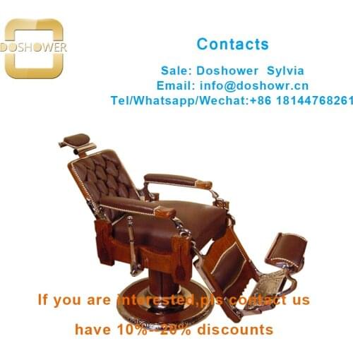 Doshower hydraulic pump for barber chair with barber chair footrest for vintage barber chair
