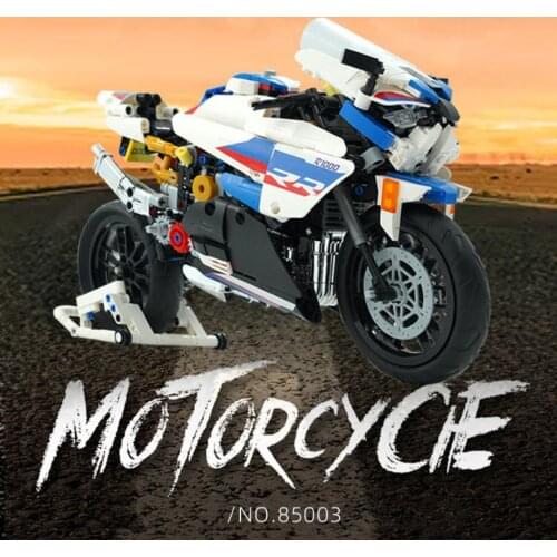Dream vehicle technical germany brand BM S1000RR motorcycle building block motor model moc bricks educational toys collection