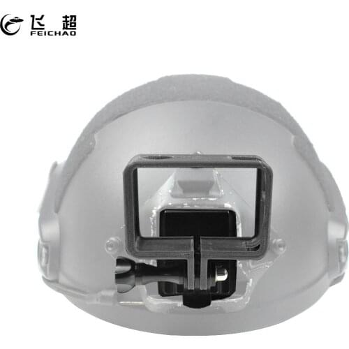 FEICHAO 3D Printed PLA Protective Frame Case with Aluminum Alloy NVG Helmet Base Bracket for OSMO Action Camera Accessories