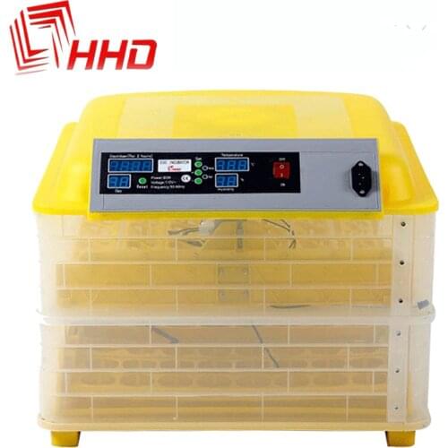 HHD Newest Incubator 112 Egg Farm Brooder High Capacity full automatic Turner Digital Temperature Control for Chicken Bird Quail