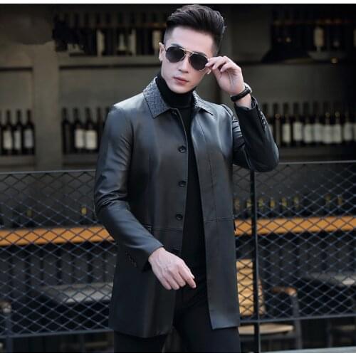 Genuine Jacket Men Clothes 2020 Mens Sheepskin Coats Autumn Winter Leather Jackets Chaqueta Cuero Hombre ZL938