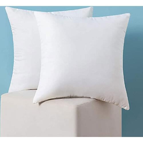 Set of 2 Throw Pillow Inserts Hypoallergenic Premium Pillow Stuffer Square Form for Decorative Cushion Bed Couch Sofa 18x18 Inch