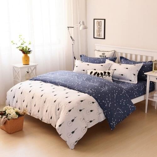 2018 New Arrival 1pc Star Moon Single Double Duvet Cover Quilt Minimalism Polyester Reactive Printing Geometrical Duvet Cover43