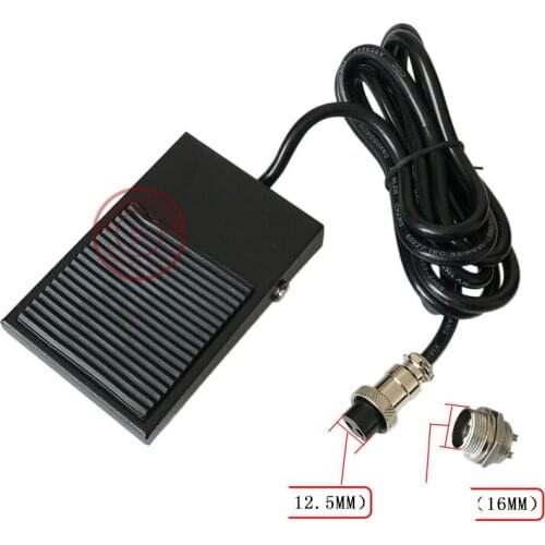 Free your Hand Metal Foot Pedal Foot Switch 1.8 Meters Cable 2 Pins connector Spot Welding Switch Tig Torch