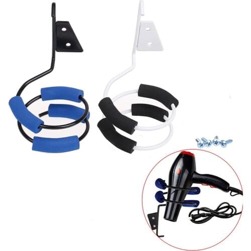 Pro Salon Hairdressing Aluminum Rack Storage Hairdryer Bathroom Wall-mounted Shelves Wall Hair Dryer Shelf Holder Spiral Stand