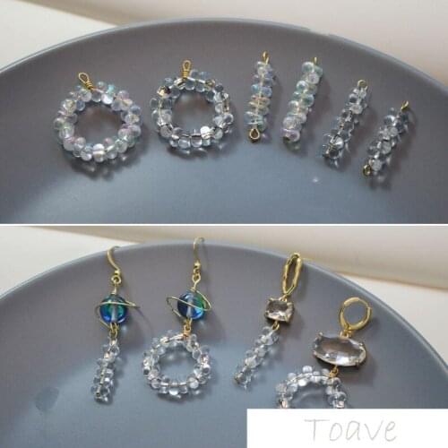 Bubble Sense Water Droplet Japanese-style-Style Transparent Symphony Effect Circle Strip Pendant DIY Hand Made Accessories