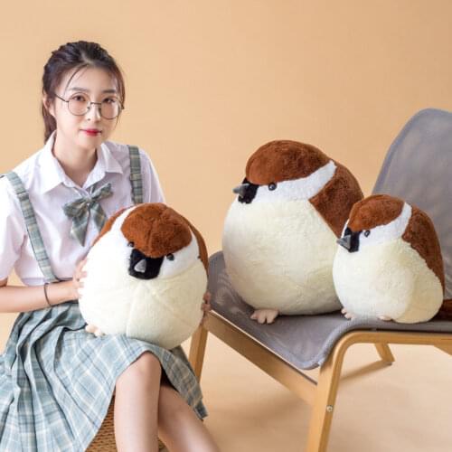 38/32/45cm Lifelike Animal Bird Sparrow Plush Toys Stuffed Sparrow Dolls Pillow Kid Children Baby Toys Boys Girls Birthday Gift