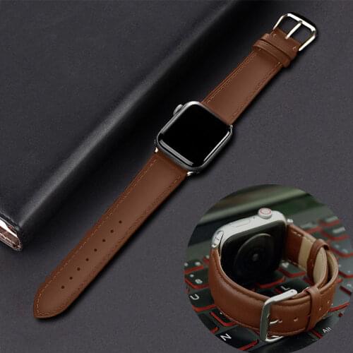 Vintage Leather Correa Watch Strap For Apple Watch Band 44mm 40mm 42mm 38mm Series SE/6/5/4/3/2/1 iWatch Bracelet Accessories