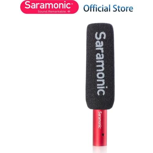 Saramonic SR-NV5 XLR Cardioid Condenser Microphone with Furry & Foam Windshield for Camcorder Recorder News Gathering Micro Film