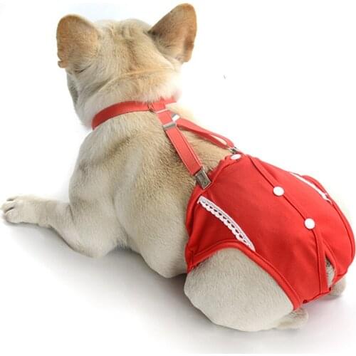 Dog Shorts Female Canine Diapers Physiological Pants Washable Pets Underwear Sanitary Panties For Small Medium Girl Dogs