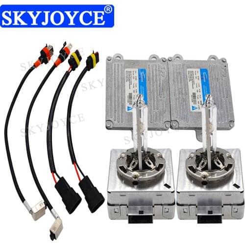 SKYJOYCE 1 Set 12V 55W D1S HID Auto Kit All Metal Base Claw Fast Bright D1S HID Bulb 4300K 6000K 8000K 55W D1S HID Ballast