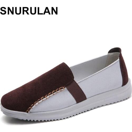 SNURULANAutumn women Flat shoes moccasins Ballerina shoes Woman without lace Shoes Woman Flat shoes for Woman walking boats Shoe