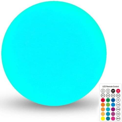 LED Solar Ball Light Swimming Pool Remote Control Outdoor Garden Decor Lamp Glow Globe Ball Inflatable Swimming Pool Lights