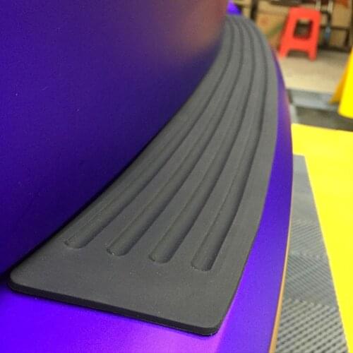 Universal 104*9cm 90*8cm Car Trunk Door Sill Plate Protector Rear Bumper Guard Rubber Mouldings Pad Trim Cover Strip Car Styling