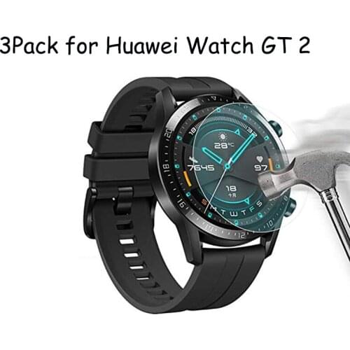 3pcs for Huawei Watch GT 2 (46mm) GT2 Pro Honor Magic 2 (46mm) Tempered Glass Screen Protector Glass