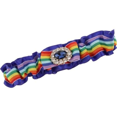 Diamante Girls Woman Lace Trim Rhinestone Garter Wedding Bridal Party Gift Favor