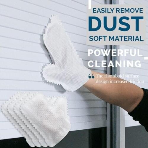 New gloves dishcloth 10pcs disposable non-woven cleaning gloves toothed electrostatic dust removal gloves kitchen items