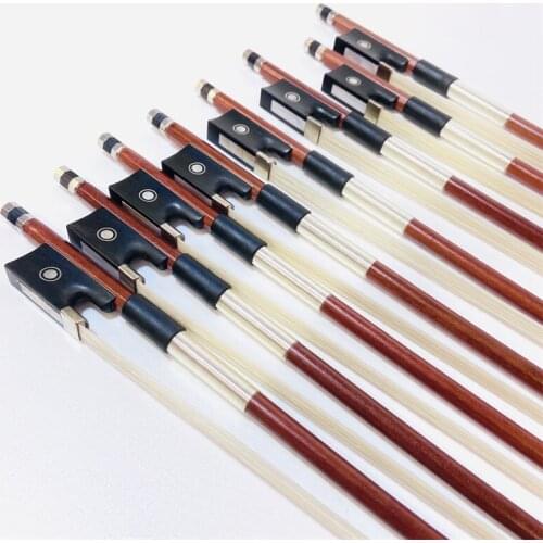 Strong plaid black Carbon fiber violin bow 4/4,good balance Titanium Mounted