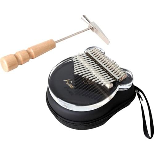 2pcs Kalimba Thumb Piano Mbira Instruments Kalimba 17 Key Piano Gifts with Case